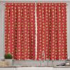 Ambesonne Christmas Kitchen Curtains, Taste of Xmas Season Frame Gingerbread Cookies and Biscuits, Window Drapes 2 Panel Set for Kitchen Cafe Decor, 55″ x 39″, Brown Green(Red Green White)