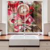 Ambesonne Christmas Kitchen Curtains, Taste of Xmas Season Frame Gingerbread Cookies and Biscuits, Window Drapes 2 Panel Set for Kitchen Cafe Decor, 55″ x 39″, Brown Green(Green Pink Magenta)