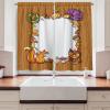 Ambesonne Christmas Kitchen Curtains, Taste of Xmas Season Frame Gingerbread Cookies and Biscuits, Window Drapes 2 Panel Set for Kitchen Cafe Decor, 55″ x 39″, Brown Green(Multicolor and Pale Brown)