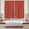 Ambesonne Christmas Kitchen Curtains, Taste of Xmas Season Frame Gingerbread Cookies and Biscuits, Window Drapes 2 Panel Set for Kitchen Cafe Decor, 55″ x 39″, Brown Green(Red Green White)