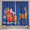Ambesonne Christmas Kitchen Curtains, Taste of Xmas Season Frame Gingerbread Cookies and Biscuits, Window Drapes 2 Panel Set for Kitchen Cafe Decor, 55″ x 39″, Brown Green(Navy Blue Multicolor)
