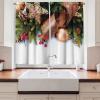Ambesonne Christmas Kitchen Curtains, Taste of Xmas Season Frame Gingerbread Cookies and Biscuits, Window Drapes 2 Panel Set for Kitchen Cafe Decor, 55″ x 39″, Brown Green(Rose Green)