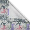 Ambesonne Christmas Kitchen Curtains, Winter Night Country Landscape with Little House Among Pine Trees and Snow, Window Drapes 2 Panel Set for Kitchen Cafe Decor, 55″ x 39″, Navy Blue Yellow(Lilac Green)