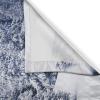 Ambesonne Christmas Kitchen Curtains, Winter Night Country Landscape with Little House Among Pine Trees and Snow, Window Drapes 2 Panel Set for Kitchen Cafe Decor, 55″ x 39″, Navy Blue Yellow(Multi Color)