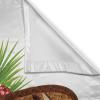 Ambesonne Christmas Kitchen Curtains, Winter Night Country Landscape with Little House Among Pine Trees and Snow, Window Drapes 2 Panel Set for Kitchen Cafe Decor, 55″ x 39″, Navy Blue Yellow(Brown Green)