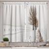 Ambesonne Christmas Kitchen Curtains, Winter Night Country Landscape with Little House Among Pine Trees and Snow, Window Drapes 2 Panel Set for Kitchen Cafe Decor, 55″ x 39″, Navy Blue Yellow(Brown Cream)