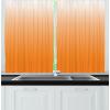 Ambesonne Christmas Kitchen Curtains, Winter Night Country Landscape with Little House Among Pine Trees and Snow, Window Drapes 2 Panel Set for Kitchen Cafe Decor, 55″ x 39″, Navy Blue Yellow(Orange White)