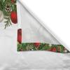 Ambesonne Christmas Kitchen Curtains, Winter Night Country Landscape with Little House Among Pine Trees and Snow, Window Drapes 2 Panel Set for Kitchen Cafe Decor, 55″ x 39″, Navy Blue Yellow(Dark Green Red and Grey)