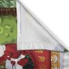 Ambesonne Christmas Long Kitchen Curtains, Traditional Design Holly Berry Branches Snow and Bokeh Effect Print, Two Panels Drapes with Rod Pocket Room Decor, 55″ x 45″, White Red(Red Green)