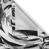 Ambesonne Christmas Long Kitchen Curtains, Traditional Design Holly Berry Branches Snow and Bokeh Effect Print, Two Panels Drapes with Rod Pocket Room Decor, 55″ x 45″, White Red(Charcoal White)