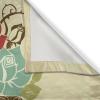 Ambesonne Christmas Long Kitchen Curtains, Traditional Design Holly Berry Branches Snow and Bokeh Effect Print, Two Panels Drapes with Rod Pocket Room Decor, 55″ x 45″, White Red(Cream Khaki)
