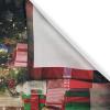 Ambesonne Christmas Long Kitchen Curtains, Traditional Design Holly Berry Branches Snow and Bokeh Effect Print, Two Panels Drapes with Rod Pocket Room Decor, 55″ x 45″, White Red(Red Beige)