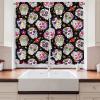 Ambesonne Christmas Long Kitchen Curtains, Traditional Design Holly Berry Branches Snow and Bokeh Effect Print, Two Panels Drapes with Rod Pocket Room Decor, 55″ x 45″, White Red(Black Green)