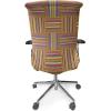 Ambesonne Christmas Office Chair Cover, Colorful Christmas Balls Different Retro Pattern Holiday Celebration, Stretchable Decorative Universal Size High Back Printed Slipcover, Blue Grey Purple Yellow(Yellow Red)