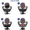 Ambesonne Christmas Office Chair Cover, Colorful Christmas Balls Different Retro Pattern Holiday Celebration, Stretchable Decorative Universal Size High Back Printed Slipcover, Blue Grey Purple Yellow(Magenta Black Lime Green)