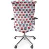 Ambesonne Christmas Office Chair Cover, Colorful Christmas Balls Different Retro Pattern Holiday Celebration, Stretchable Decorative Universal Size High Back Printed Slipcover, Blue Grey Purple Yellow(Night Blue)