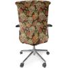 Ambesonne Christmas Office Chair Cover, Colorful Christmas Balls Different Retro Pattern Holiday Celebration, Stretchable Decorative Universal Size High Back Printed Slipcover, Blue Grey Purple Yellow(Pale Green Yellow Orange)