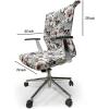 Ambesonne Christmas Office Chair Cover, Colorful Christmas Balls Different Retro Pattern Holiday Celebration, Stretchable Decorative Universal Size High Back Printed Slipcover, Blue Grey Purple Yellow(Sky Blue White Purple)