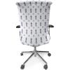 Ambesonne Christmas Office Chair Cover, Colorful Christmas Balls Different Retro Pattern Holiday Celebration, Stretchable Decorative Universal Size High Back Printed Slipcover, Blue Grey Purple Yellow(Pale Blue)