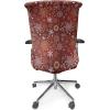 Ambesonne Christmas Office Chair Cover, Colorful Christmas Balls Different Retro Pattern Holiday Celebration, Stretchable Decorative Universal Size High Back Printed Slipcover, Blue Grey Purple Yellow(Vermilion Yellow)