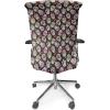 Ambesonne Christmas Office Chair Cover, Colorful Christmas Balls Different Retro Pattern Holiday Celebration, Stretchable Decorative Universal Size High Back Printed Slipcover, Blue Grey Purple Yellow(Black Green)