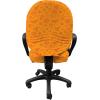 Ambesonne Christmas Office Chair Cover, Colorful Christmas Balls Different Retro Pattern Holiday Celebration, Stretchable Decorative Universal Size High Back Printed Slipcover, Blue Grey Purple Yellow(Orange)