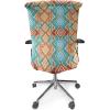 Ambesonne Christmas Office Chair Cover, Colorful Christmas Balls Different Retro Pattern Holiday Celebration, Stretchable Decorative Universal Size High Back Printed Slipcover, Blue Grey Purple Yellow(Beige Aqua)
