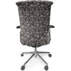 Ambesonne Christmas Office Chair Cover, Colorful Christmas Balls Different Retro Pattern Holiday Celebration, Stretchable Decorative Universal Size High Back Printed Slipcover, Blue Grey Purple Yellow(Charcoal Grey)