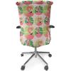 Ambesonne Christmas Office Chair Cover, Colorful Christmas Balls Different Retro Pattern Holiday Celebration, Stretchable Decorative Universal Size High Back Printed Slipcover, Blue Grey Purple Yellow(Fern Green)