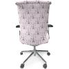 Ambesonne Christmas Office Chair Cover, Colorful Christmas Balls Different Retro Pattern Holiday Celebration, Stretchable Decorative Universal Size High Back Printed Slipcover, Blue Grey Purple Yellow(White Pink)