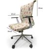 Ambesonne Christmas Office Chair Cover, Traditional Sweets Party Gingerbread Cookies Lollipop Candies Socks, Stretchable Decorative Universal Size High Back Printed Slipcover, Pale Coffee Green Red