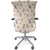 Ambesonne Christmas Office Chair Cover, Traditional Sweets Party Gingerbread Cookies Lollipop Candies Socks, Stretchable Decorative Universal Size High Back Printed Slipcover, Pale Coffee Green Red