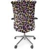 Ambesonne Christmas Office Chair Slipcover, Vivid of Joyous Holiday Celebration Jumping Dancing Cheery Cartoon for Yule, Protective Stretch Decorative Fabric Cover, Standard Size, Green Red(Pink Black)