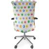 Ambesonne Christmas Office Chair Slipcover, Vivid of Joyous Holiday Celebration Jumping Dancing Cheery Cartoon for Yule, Protective Stretch Decorative Fabric Cover, Standard Size, Green Red(Green White)