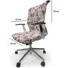 Ambesonne Christmas Office Chair Slipcover, Vivid of Joyous Holiday Celebration Jumping Dancing Cheery Cartoon for Yule, Protective Stretch Decorative Fabric Cover, Standard Size, Green Red(White Pink)