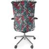 Ambesonne Christmas Office Chair Slipcover, Vivid of Joyous Holiday Celebration Jumping Dancing Cheery Cartoon for Yule, Protective Stretch Decorative Fabric Cover, Standard Size, Green Red(Dimgrey Coral)