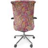 Ambesonne Christmas Office Chair Slipcover, Vivid of Joyous Holiday Celebration Jumping Dancing Cheery Cartoon for Yule, Protective Stretch Decorative Fabric Cover, Standard Size, Green Red(Pale Magenta)