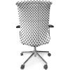 Ambesonne Christmas Office Chair Slipcover, Vivid of Joyous Holiday Celebration Jumping Dancing Cheery Cartoon for Yule, Protective Stretch Decorative Fabric Cover, Standard Size, Green Red(Pale Charcoal)