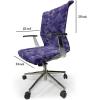 Ambesonne Christmas Office Chair Slipcover, Vivid of Joyous Holiday Celebration Jumping Dancing Cheery Cartoon for Yule, Protective Stretch Decorative Fabric Cover, Standard Size, Green Red(Purple)