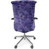 Ambesonne Christmas Office Chair Slipcover, Vivid of Joyous Holiday Celebration Jumping Dancing Cheery Cartoon for Yule, Protective Stretch Decorative Fabric Cover, Standard Size, Green Red(Purple)