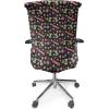 Ambesonne Christmas Office Chair Slipcover, Vivid of Joyous Holiday Celebration Jumping Dancing Cheery Cartoon for Yule, Protective Stretch Decorative Fabric Cover, Standard Size, Green Red(Multicolor Pink)