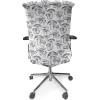 Ambesonne Christmas Office Chair Slipcover, Vivid of Joyous Holiday Celebration Jumping Dancing Cheery Cartoon for Yule, Protective Stretch Decorative Fabric Cover, Standard Size, Green Red(Purpleblue White)