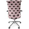 Ambesonne Christmas Office Chair Slipcover, Vivid of Joyous Holiday Celebration Jumping Dancing Cheery Cartoon for Yule, Protective Stretch Decorative Fabric Cover, Standard Size, Green Red(Seal Brown Coral)