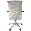 Ambesonne Christmas Office Chair Slipcover, Vivid of Joyous Holiday Celebration Jumping Dancing Cheery Cartoon for Yule, Protective Stretch Decorative Fabric Cover, Standard Size, Green Red(Ivory)