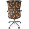 Ambesonne Christmas Office Chair Slipcover, Vivid of Joyous Holiday Celebration Jumping Dancing Cheery Cartoon for Yule, Protective Stretch Decorative Fabric Cover, Standard Size, Green Red(Orange Black)