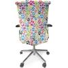 Ambesonne Christmas Office Chair Slipcover, Vivid of Joyous Holiday Celebration Jumping Dancing Cheery Cartoon for Yule, Protective Stretch Decorative Fabric Cover, Standard Size, Green Red(Purple Blue)