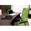 Ambesonne Christmas Office Chair Slipcover, Vivid of Joyous Holiday Celebration Jumping Dancing Cheery Cartoon for Yule, Protective Stretch Decorative Fabric Cover, Standard Size, Green Red(Yellow Green)