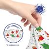 Ambesonne Christmas Office Chair Slipcover, Xmas Santa Claus Tree on Colorful Polka Dot Backdrop Surprise Boxes Artwork, Protective Stretch Decorative Fabric Cover, Green and Red