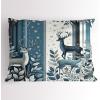 Ambesonne Christmas Pillow Sham, Funny Christmas Santa Claus and Reindeer Peeking Cartoon Style Humor, Decorative Standard Queen Size Printed Pillowcase, 30″ X 20″, Vermilion Caramel White(Slate Blue and Dark Grey)