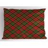 Ambesonne Christmas Pillow Sham, Funny Christmas Santa Claus and Reindeer Peeking Cartoon Style Humor, Decorative Standard Queen Size Printed Pillowcase, 30″ X 20″, Vermilion Caramel White(Emerald Yellow Vermilion)